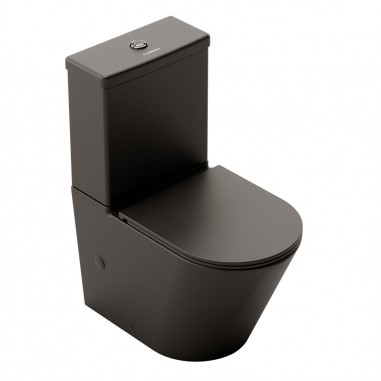 WC réservoir bas Venice noir mat