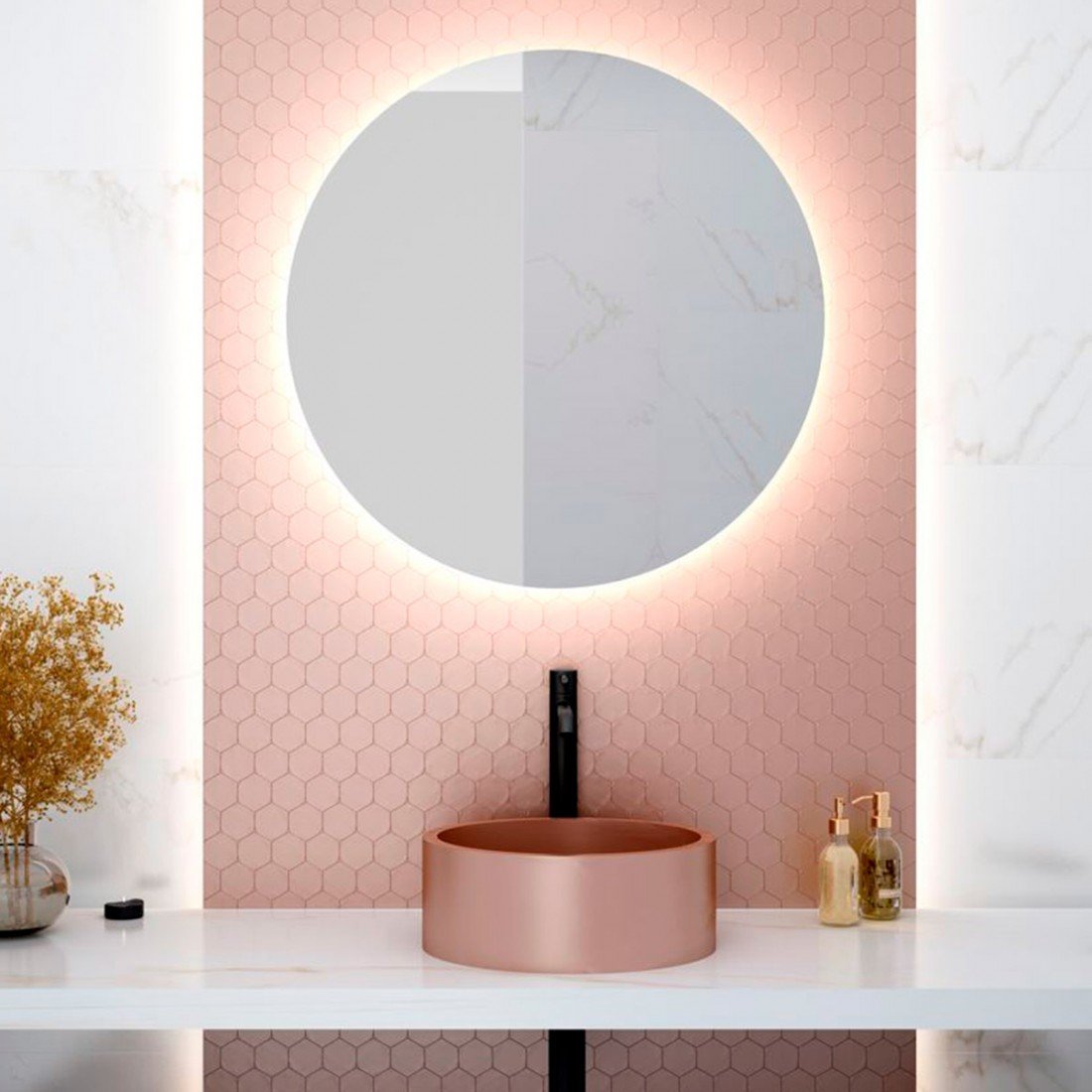 Espelho wc com luz led série Oporto - Torneiras Online