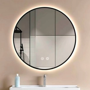 Espelho de casa de banho Gabrielle com luz LED