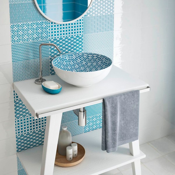Azulejo para baño moderno Ibiza Decor 12,5x25