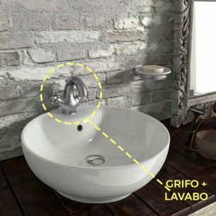 Pack lavabo Bowl + Grifo Creta