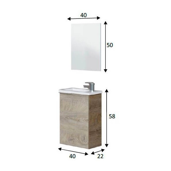 Mini armoire à monnaie compacte pour salle de bain